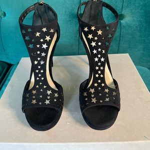 Star black Jimmy Choo heels perfect size 5.5